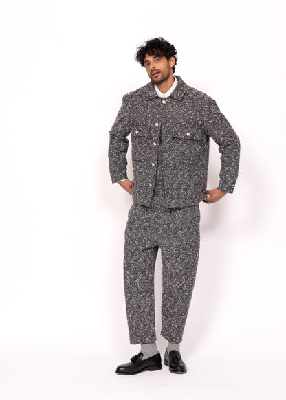 The Easy Suit Boucle Light Grey