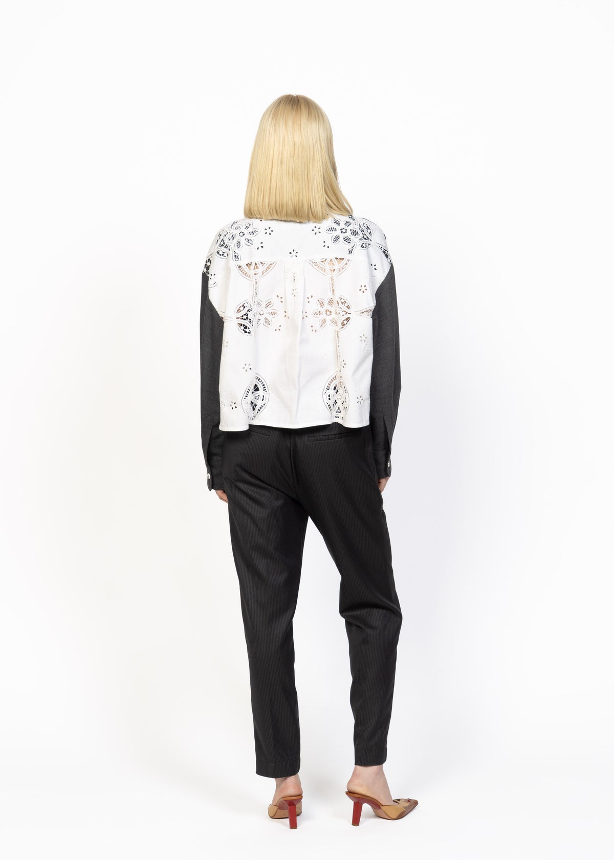 Her Lighweight Wool Shirt Dark Grey