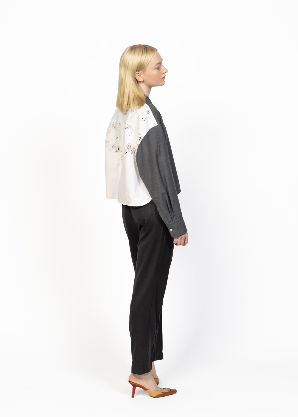 Her Lightweight Wool Shirt Grey