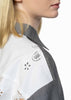Her Lightweight Wool Shirt with Cotton Embroidered Back Light Grey