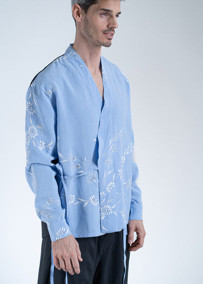 The Wrapped Shirt Light Blue