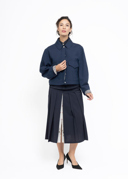 Her Aviation Jacket Dark Blue