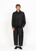 His Aviation Jacket Black - Bouclé Back