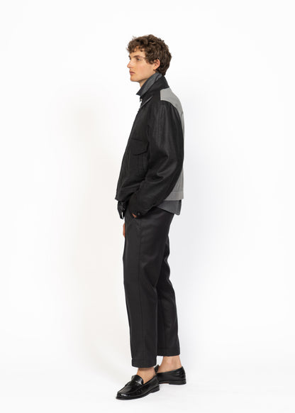 His Aviation Jacket Grey - Back Light Grey