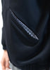 The Bomber Jacket Black - Dark Grey Embroidery