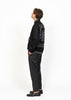 The Bomber Jacket Black - Light Grey Embroidery