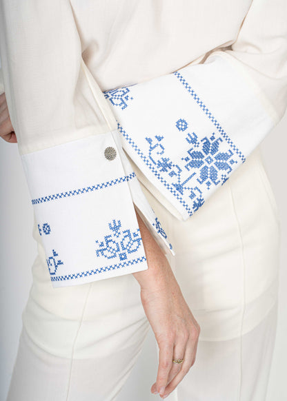 The Cropped Shirt White