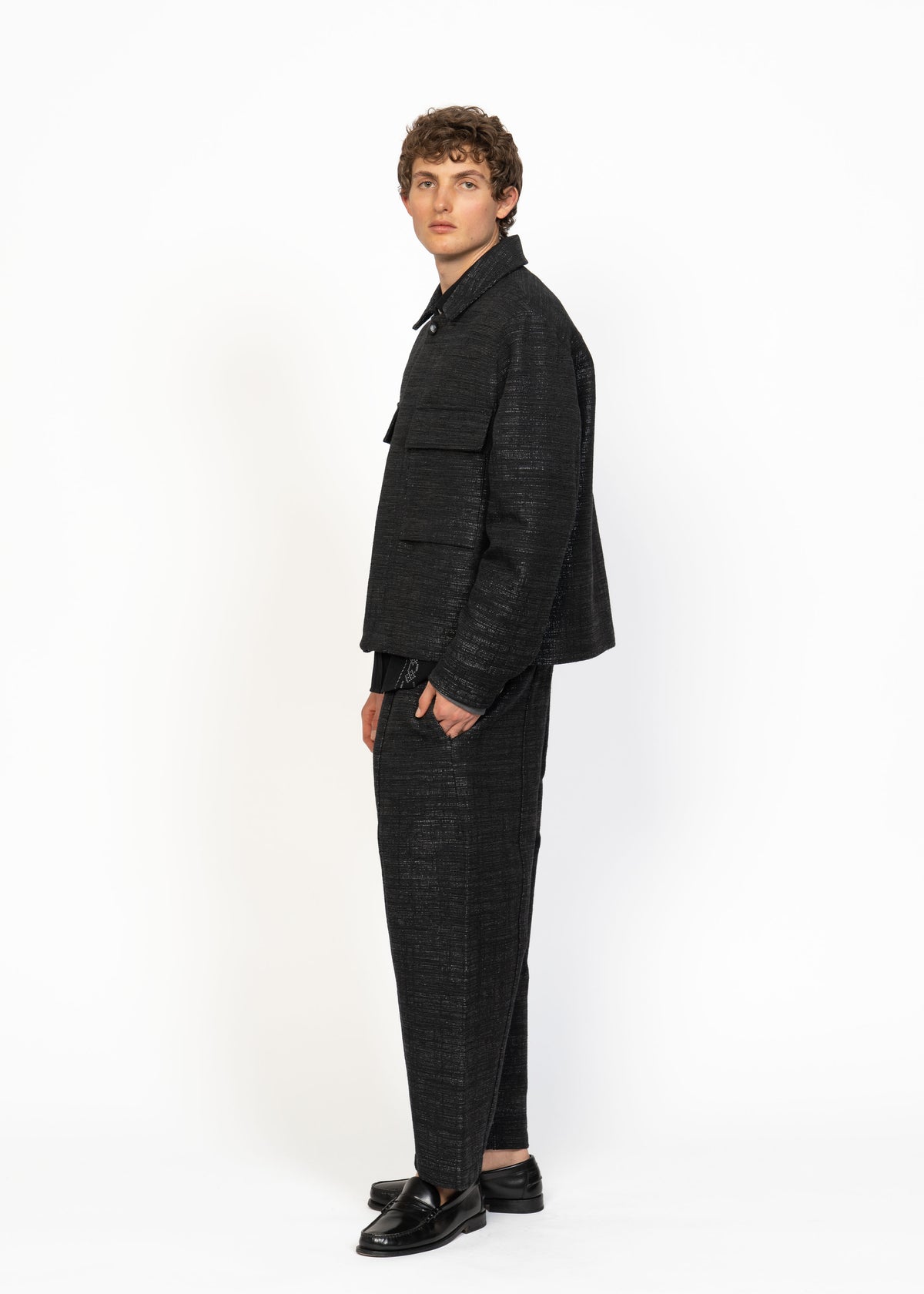 The Easy Jacket / Boucle Dark Dark Grey