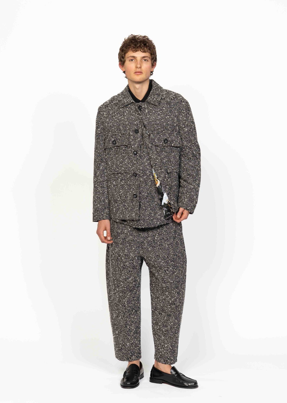 The Easy Jacket Bouclé Light Grey