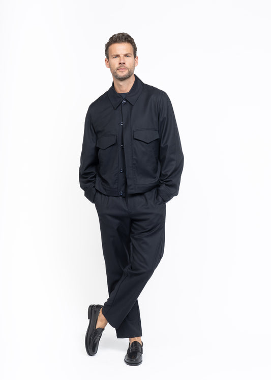 His Aviation Jacket Dark Blue