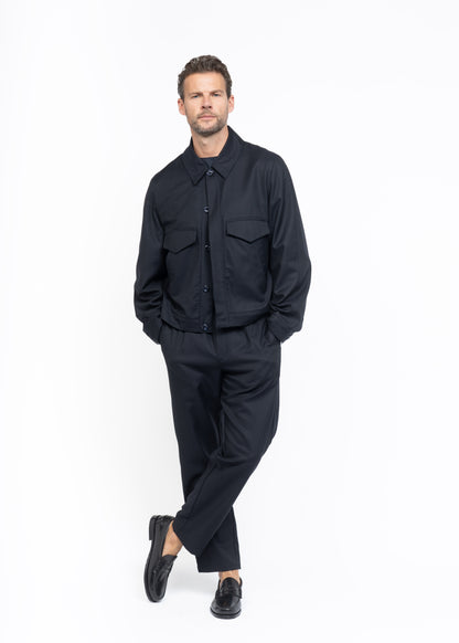 His Aviation Jacket Dark Blue