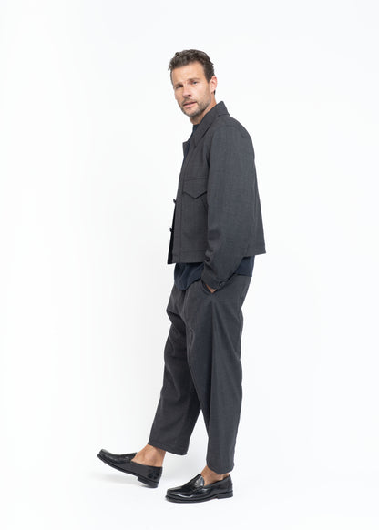 His Aviation Jacket Grey