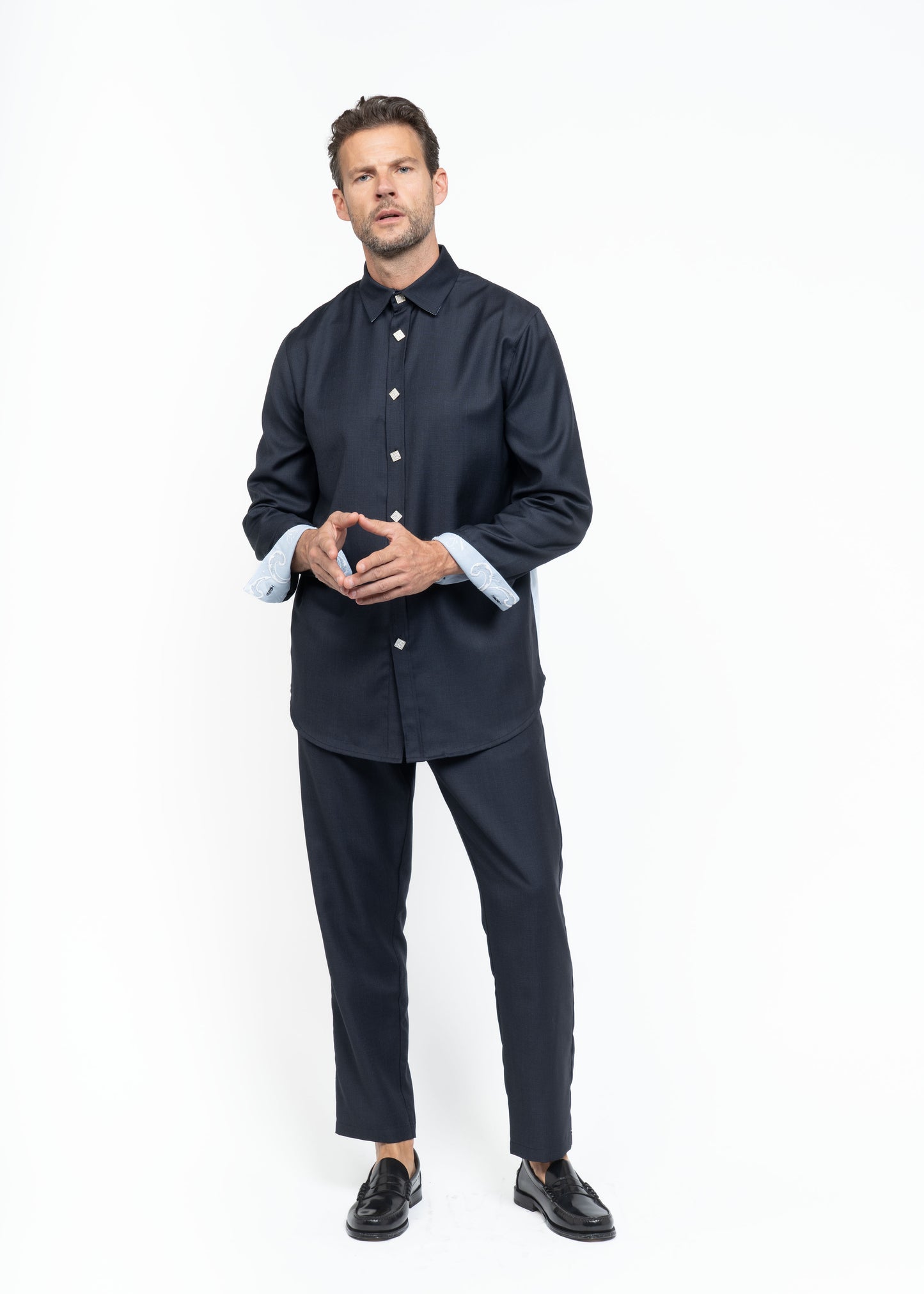 The Konstantin Shirt Blue / Prince of Wales Check