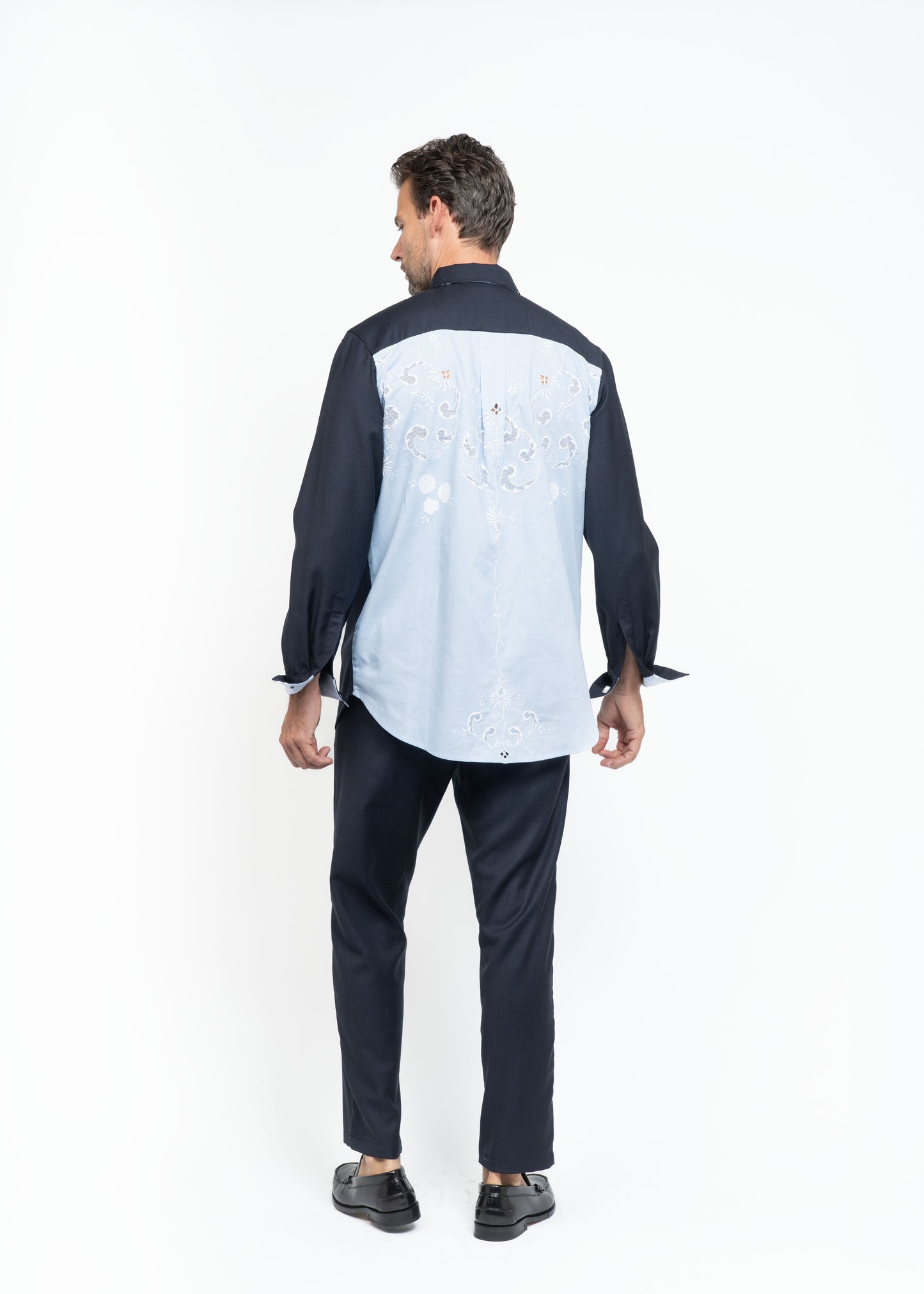 The Konstantin Shirt Blue / Prince of Wales Check