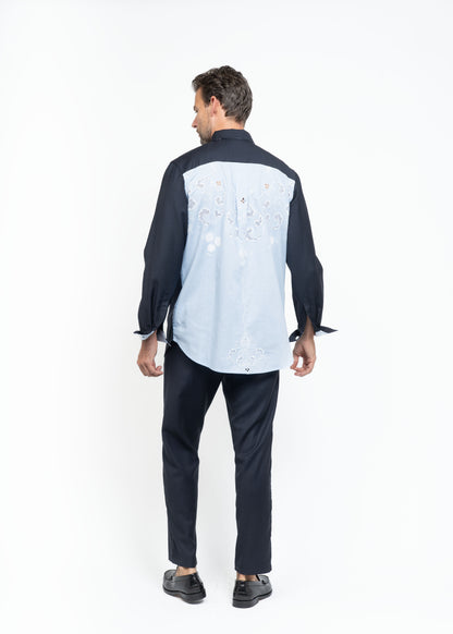 The Konstantin Shirt Blue / Prince of Wales Check