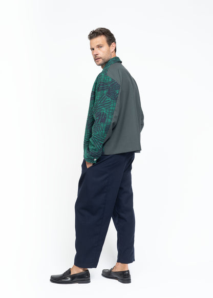 The Polo Shirt Boucle Green/Blue
