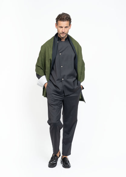 His Shawl Handwoven Green Flamma