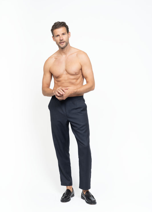 The Straight Leg Pants Blue / Prince of Wales Check