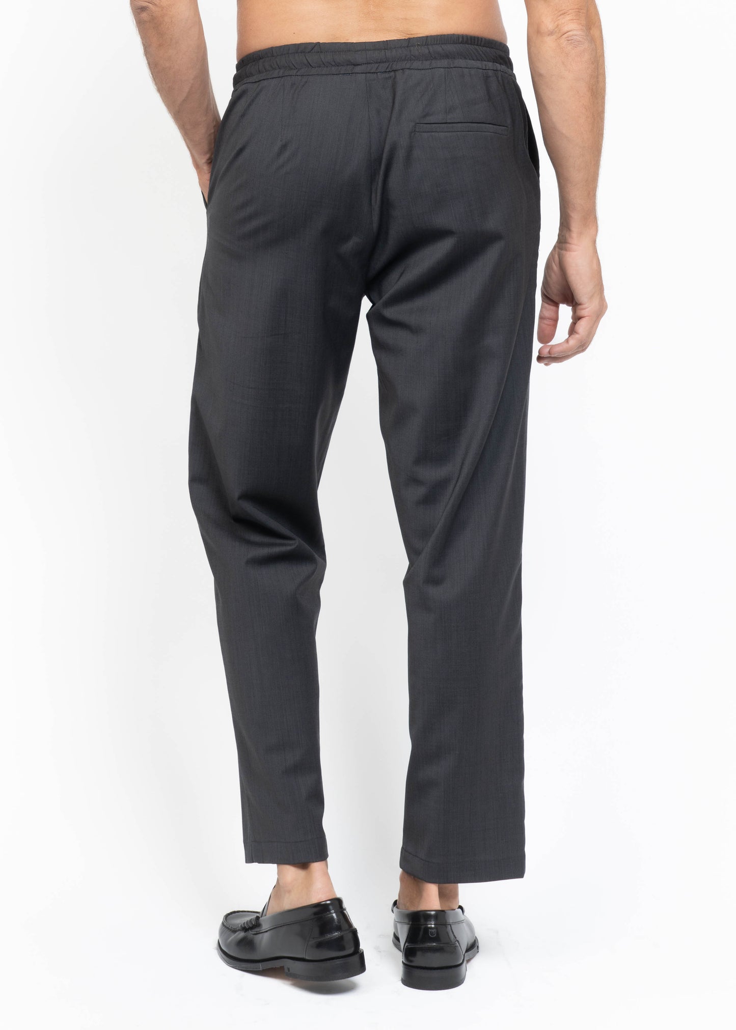 The Straight Leg Pants Dark Grey