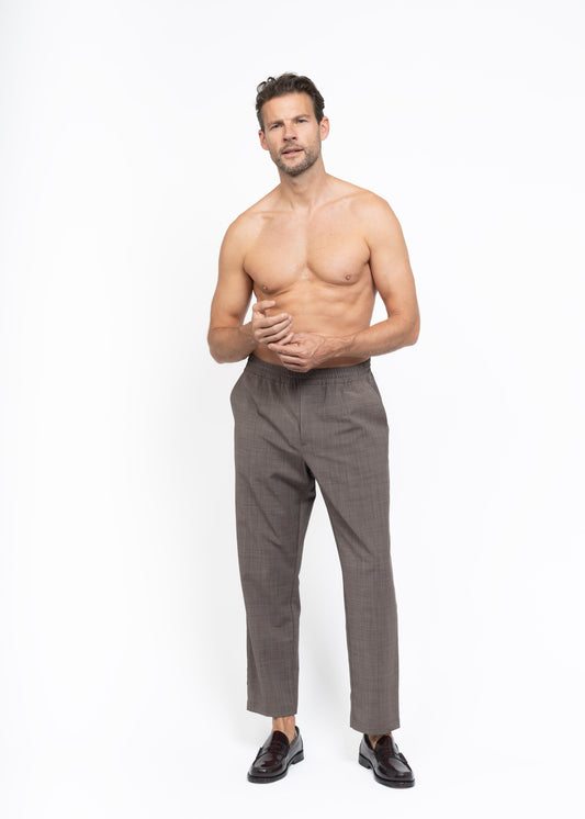 The Straight Leg Pants Light Brown