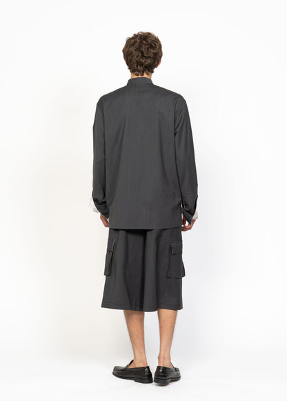 The Long Cuffs Shirt Charcoal