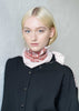 The Rhombus Scarf / Red Stripes / Red Embroidery