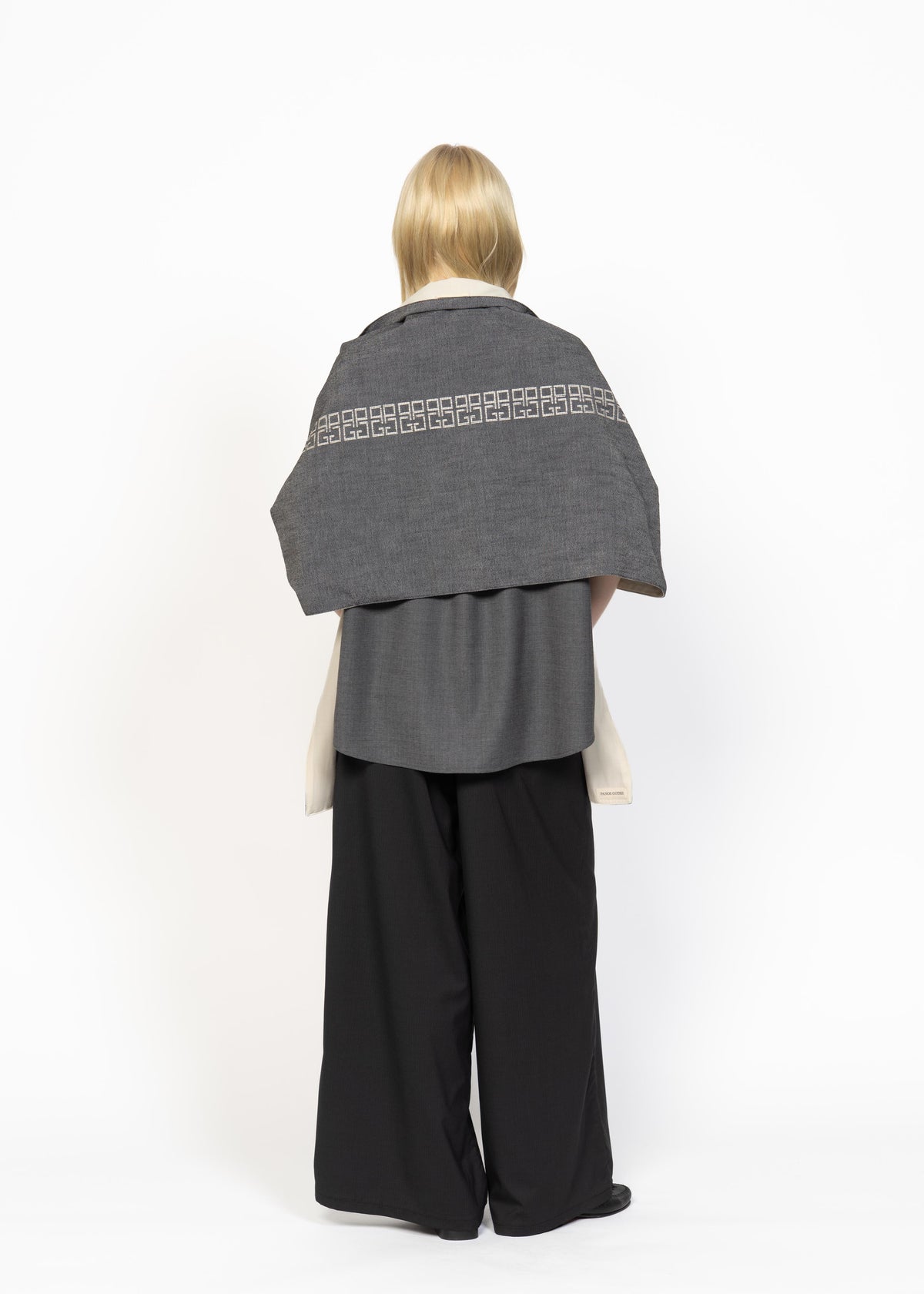 Her Shawl Double Face Grey/Beige