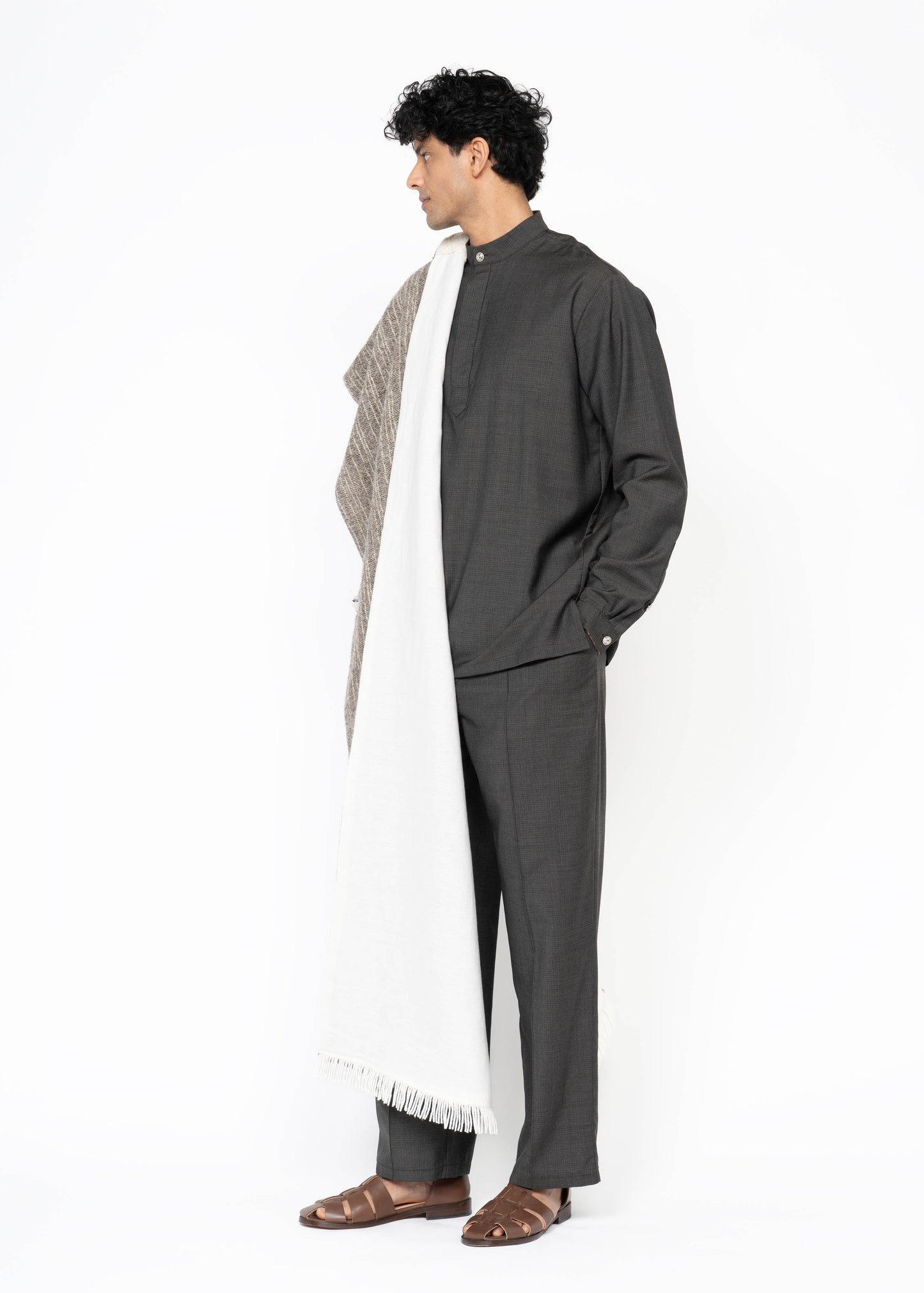 His Shawl Handwoven Wool