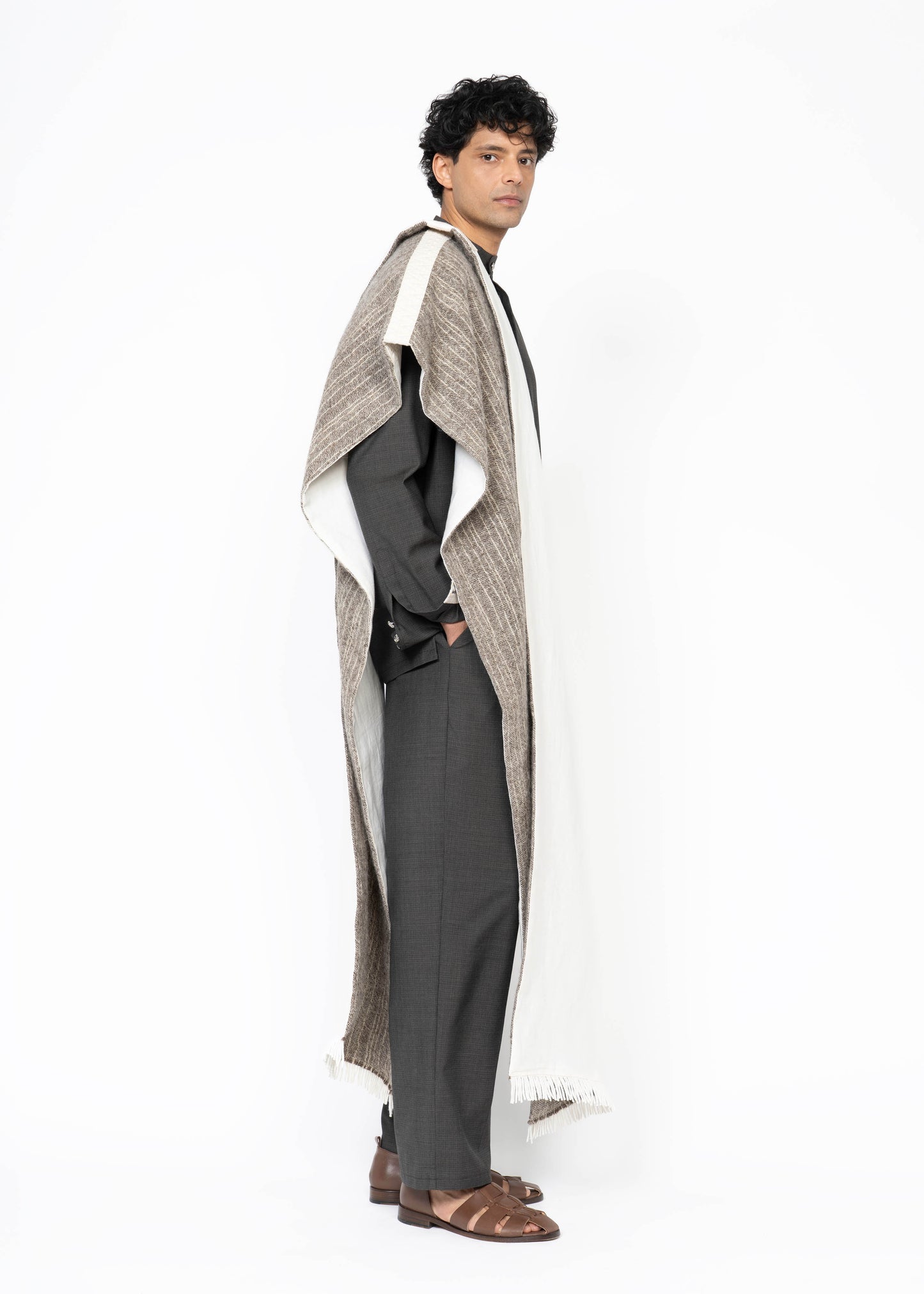 His Shawl Handwoven Wool