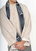 His Shawl Handwoven Blue/Beige