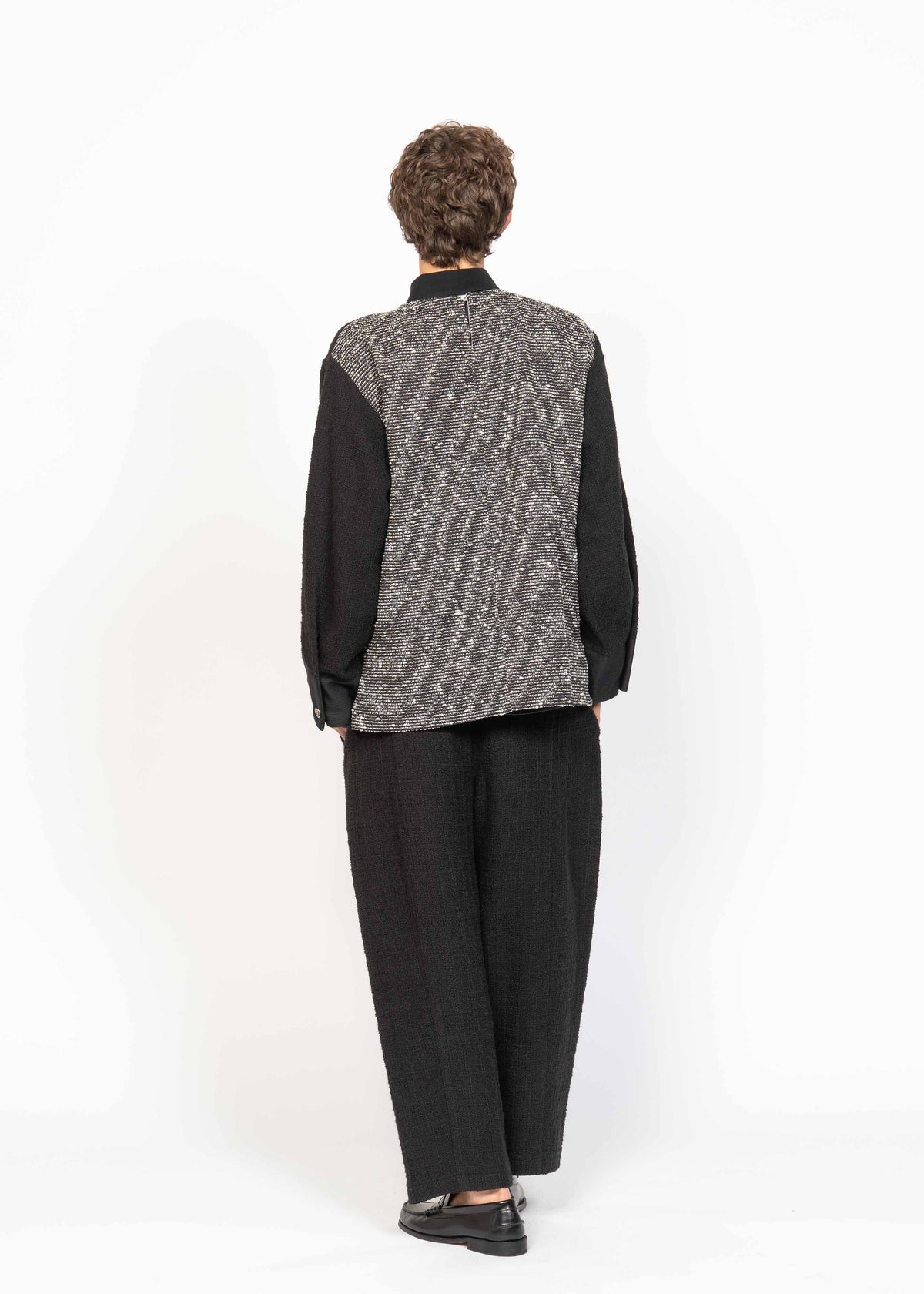 The Pants Black Bouclé