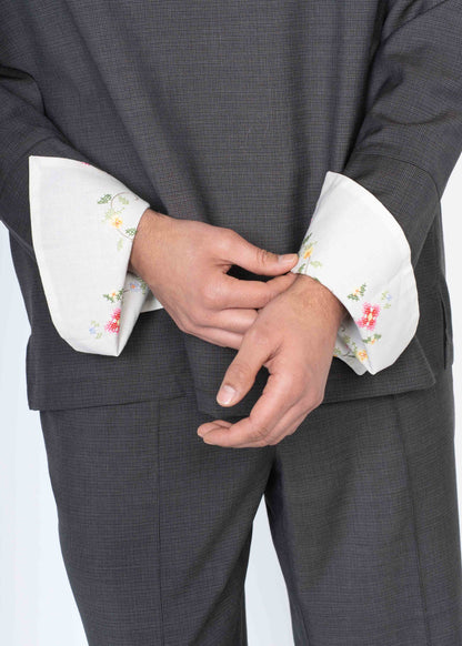 The Long Cuffs Shirt / Brown