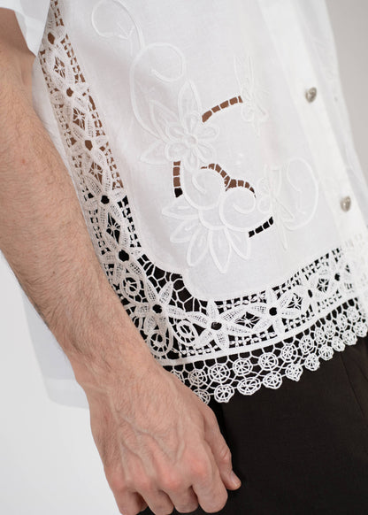 The André Shirt Embroidered Lace