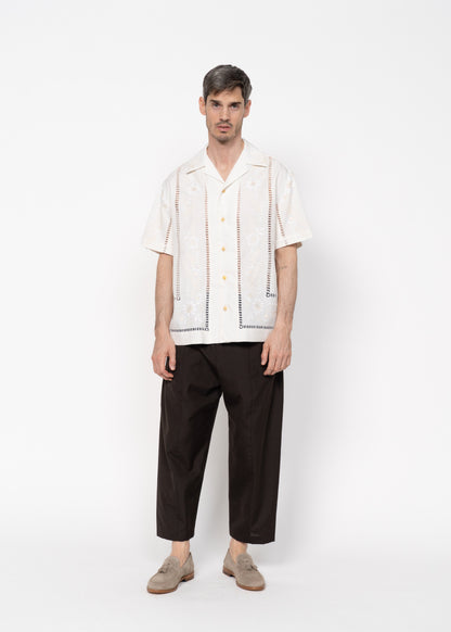 The André Shirt Cream and White