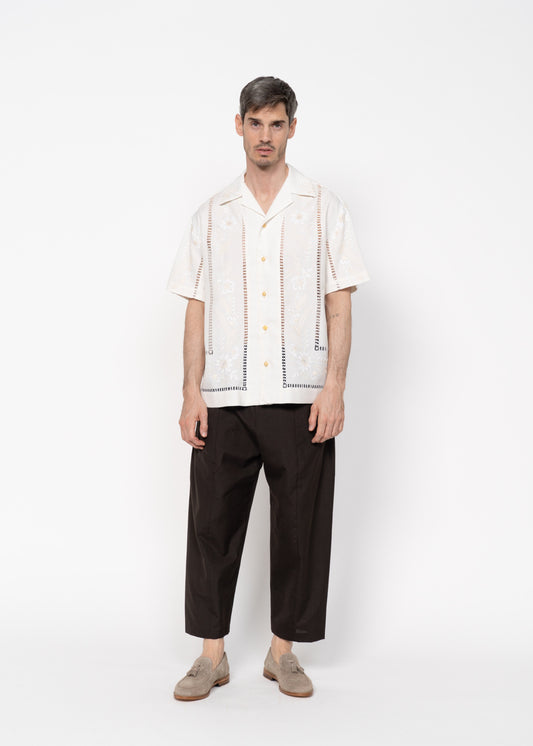The André Shirt Cream and White