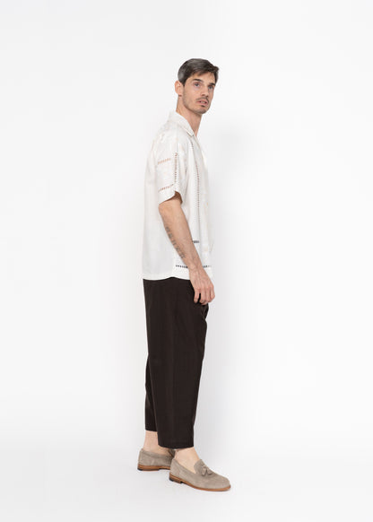 The André Shirt Cream and White