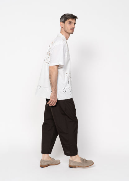 The André Shirt White Hellenic Lace