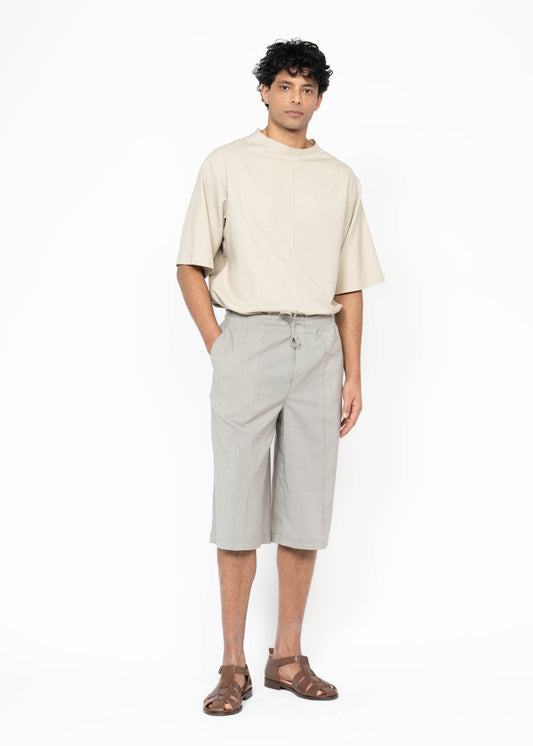 The Shorts / Loose Fit / Dusty Sage / Pinstripe