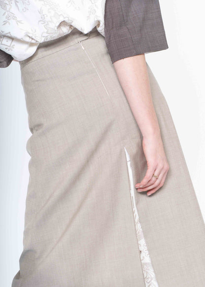 The  A-Line Skirt / Taupe