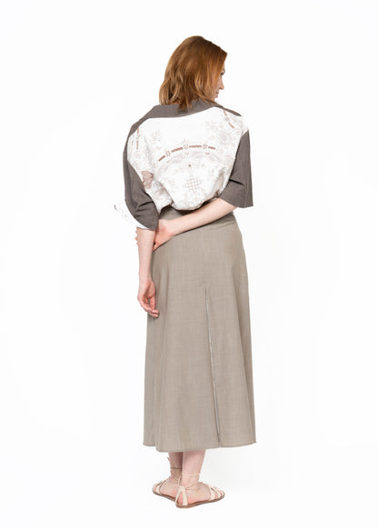 The  A-Line Skirt / Taupe
