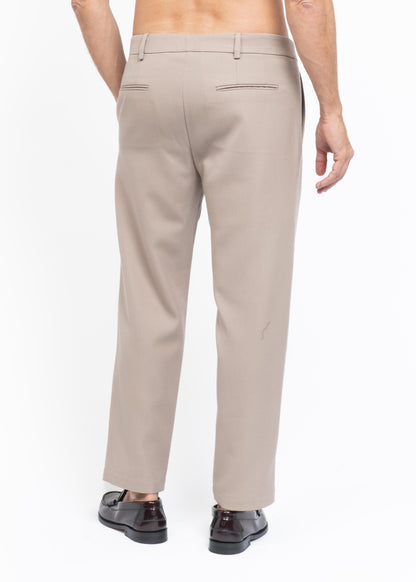 The Straight Leg Pants Mushroom Brown