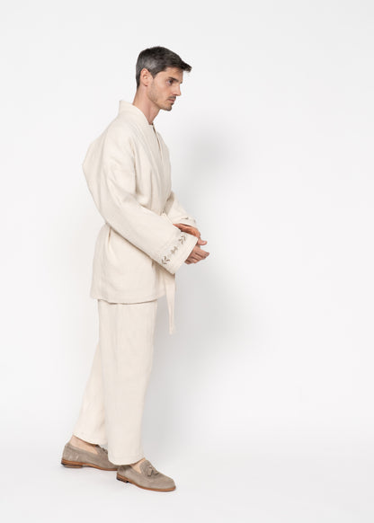 The Flamma Suit Bouclé / Ecru
