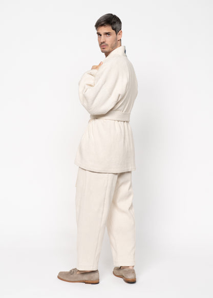 The Flamma Suit Bouclé / Ecru