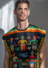 The Vest  Handwoven / Multicolored / Black Back