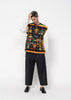 The Vest  Handwoven / Multicolored / Black Back