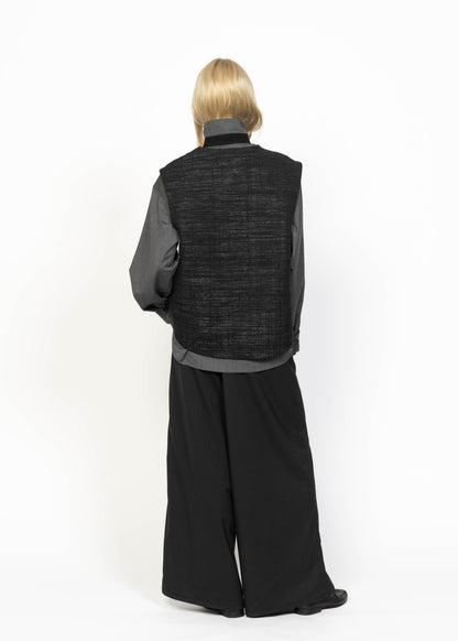 Her Gilet Black - Back Bouclé