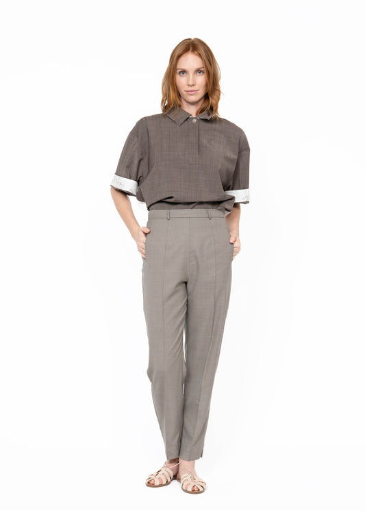 Her Slim Pants / Brown