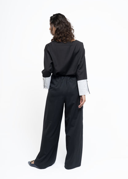 The Wide Pants Black
