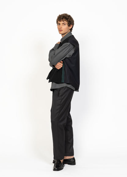 His Gilet Handwoven Front