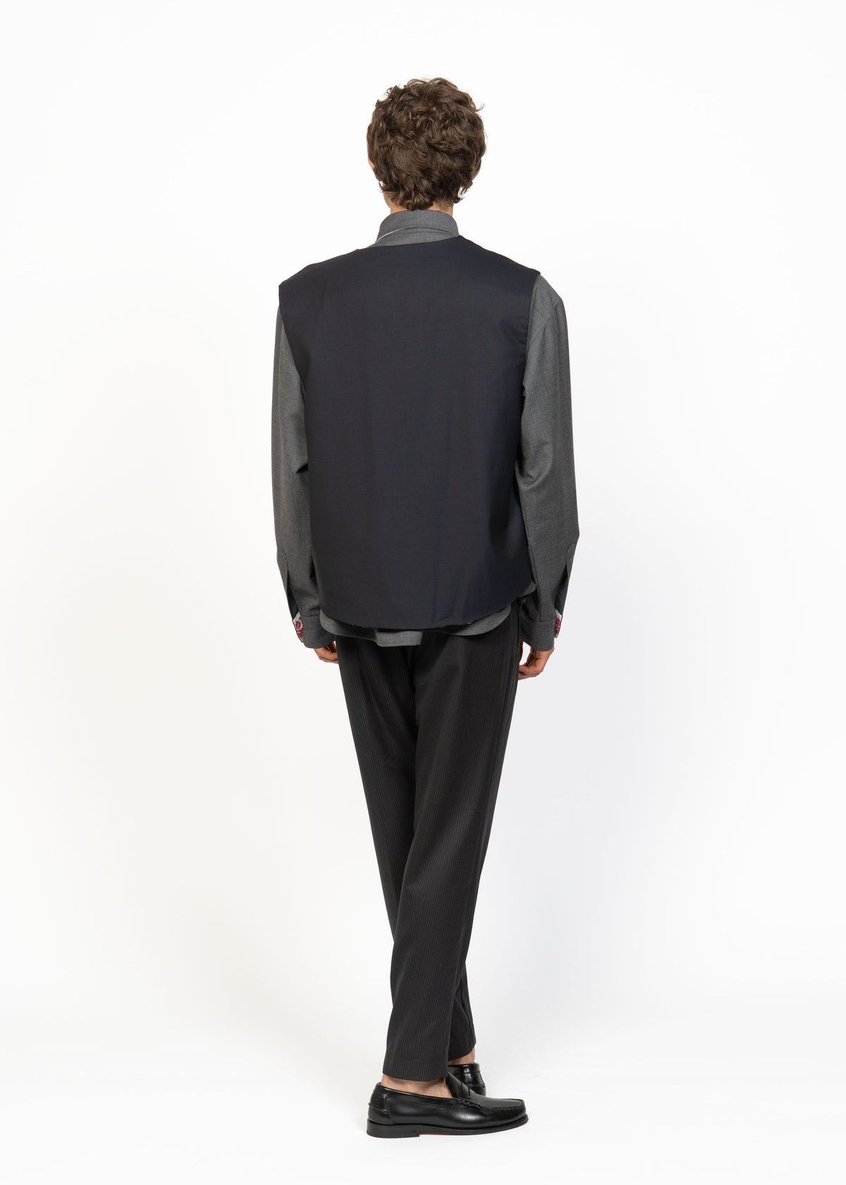 His Gilet Handwoven Front